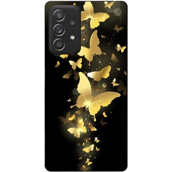 Чехол силиконовый бампер Candy для Samsung A13 4G с рисунком Золотые Бабочки Мотыльки