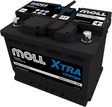 Автомобильный аккумулятор MOLL X-Tra Charge 12 В 64 А/час 620 A (4027701840649)