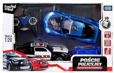 Набір машинок на радіокеруванні Artyk Funny Toys For Boys RC Поліція і втікач 21 см (5901811132131)