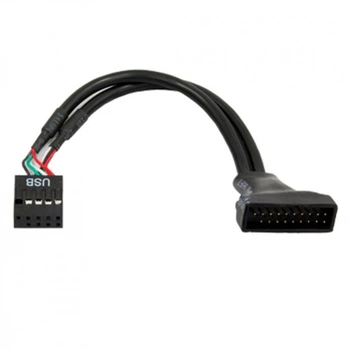 Кабель питания USB 2.0 9PIN to USB 3.0 19PIN Chieftec (Cable-USB3T2) (174601)