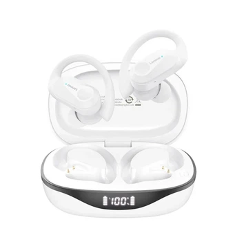 Бездротові водонепроникні HiFi навушники Lenovo ThinkPlus LP75 Bluetooth 5.3 TWS зі світлодіодним цифровим дисплеєм, кол. білий (76265234)