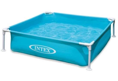 Каркасний дитячий басейн Intex 122 х 122 х 30 см, об'єм 337 л від 3 років Блакитний