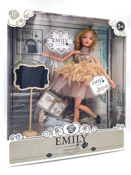 Кукла Эмили Emily Fashion Classics блондинка в платье с высокой детализацией 30см вид 13