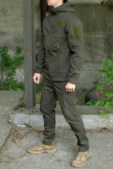 Тактичний костюм Soft Shell військовий XXXXL оліва