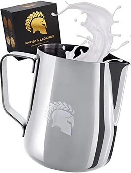 Питчер для молока Barista Legends® из нержавеющей стали 350 мл со специальным носиком Latte Art
