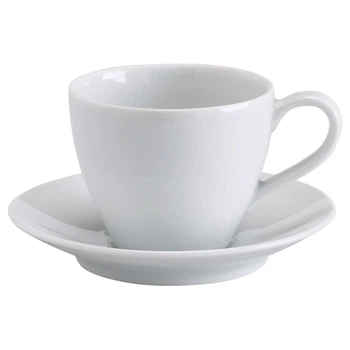 Чашка кофейная с блюдцем IKEA вєрдера, белый, 20 сл, 602.774.63