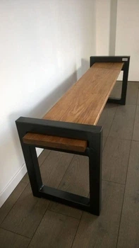 Дизайнерська тумба для телевізора в стилі Loft 160х40х50h Чорний/Дерево ATL520
