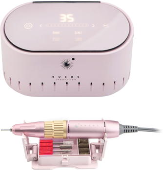 Фрезер для манікюру BUCOS Nail Drill X3 PRO (65W/35000 об.) LIGHT PINK