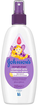 Двофазний кондиціонер для дитячого волосся Johnson's Baby Strength Drops Spray Conditioner 200 мл (3574661432823)