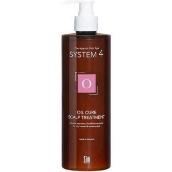 Пілінгова маска для шкіри голови SIM Sensitive System 4 Oil Cure Scalp treatment O 500 ml