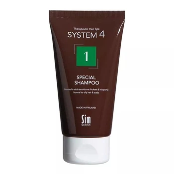 Шампунь с климбазолом для нормальной и жирной кожи головы Sim Sensitive System 4 "1" Special Shampoo 75 ml