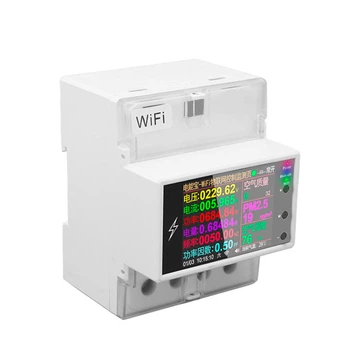 Умный однофазный счетчик электроэнергии WiFi Atorch AT4PW 220В 100А таймер Tuya