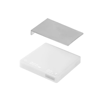Акумуляторные кофейные весы MHW-3BOMBER Cube 2.0 mini White (ES6034W)
