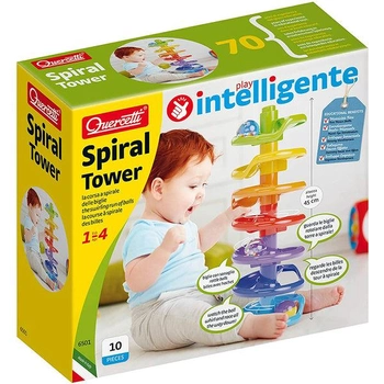 Spiralna wieża Quercetti Spiral Tower 10 elementów (8007905065013)