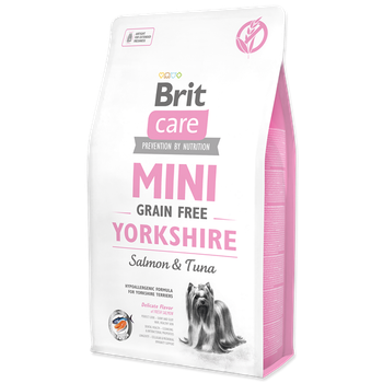Сухой корм Brit Care Mini Grain Free Yorkshire для взрослых собак породы йоркширский терьер 2 кг