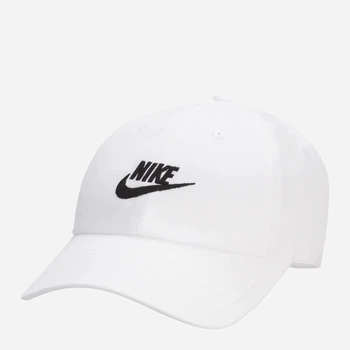 Кепка Nike Club Cap U Cb Fut Wsh L FB5368-100 M-L Белый/Черный (0196606810867)