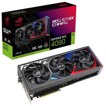 Відеокарта ASUS GeForce RTX 4090 24GB GDDR6X STRIX OC GAMING ROG-STRIX-RTX4090-O24G-GAMING (90YV0ID0-M0NA00)