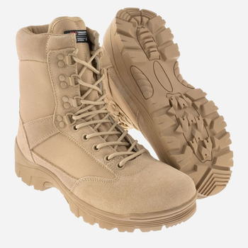 Мужские тактические ботинки зимние с мембраной MIL-TEC Sturm Boots With Ykk Zipper 12822104 48 (15US) 31 см Койот (009012024121)