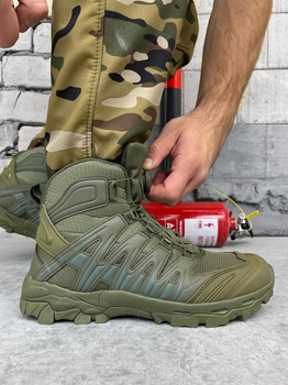 Тактичні черевики автовузол Tactical Combat Boots Olive 40