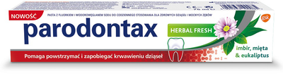 Pasta do zębów Parodontax Herbal Fresh Toothpaste przeciw krwawieniu dziąseł Imbir & Mięta & Eukaliptus 75 ml (5054563100085)