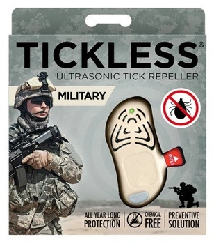 Ультразвуковой отпугиватель клещей для взрослых TickLess Military - Beige