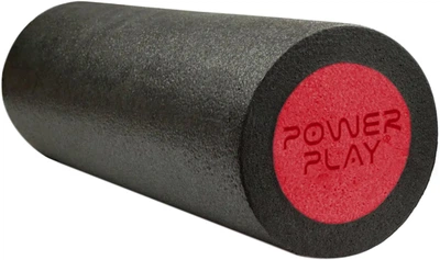 Массажный ролик-роллер PowerPlay 4021 Fitness Roller гладкий 30х15 см Черно-красный (PP_4021_BL/Red_(30*15))
