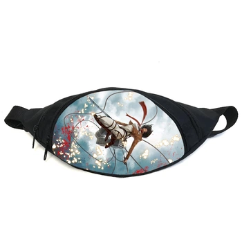 Поясная сумка бананка манга Атака титанов Attack on Titan (GBAT 03) Gear Bag черная