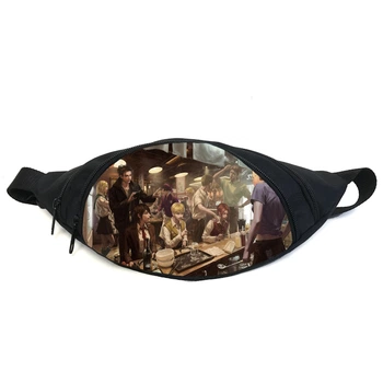 Поясная сумка бананка манга Атака титанов Attack on Titan (GBAT 028) Gear Bag черная