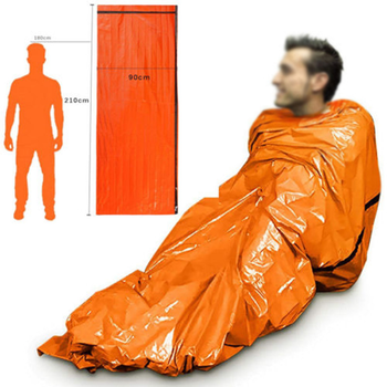 Мешок спальный спасательное лавсановое одеяло Orange