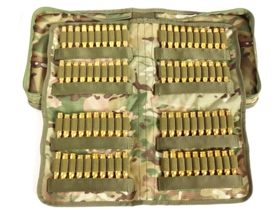 Патронташ закрытый 308 для переноски и хранения 80 патронов Подсумок-патронташ для патронов мультикам