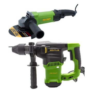 Перфоратор бочковий Procraft BH2250 + Болгарка Procraft PW1600SE