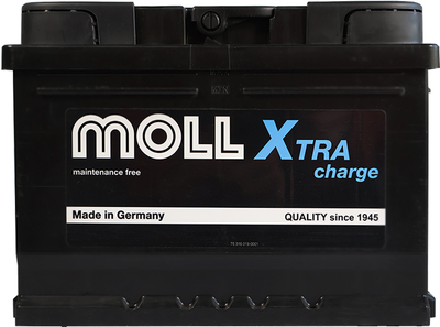 Автомобильный аккумулятор MOLL X-Tra Charge 12 В 60 А/час 600 A (4027701840601)