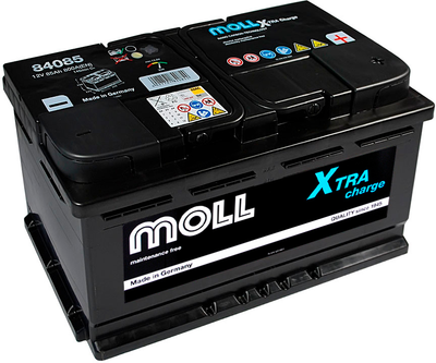 Автомобильный аккумулятор MOLL X-Tra Charge 12 В 85 А/час 800 A (4027701840854)