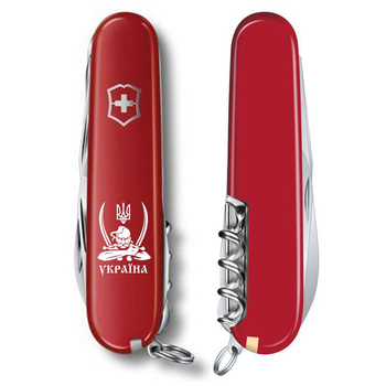 Ніж Victorinox Climber Ukraine Козак з шаблями (1.3703_T1110u)