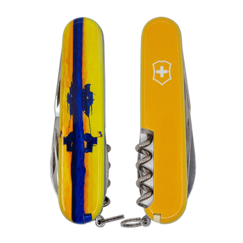 Нож Victorinox Climber Ukraine Марка з трактором (1.3703.3_T3110p)