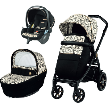 Коляска Peg-Perego 3 в 1 Book Grafic Gold Lounge Графическое золото (2000000130569) (PACK-BOOK31LG00002)