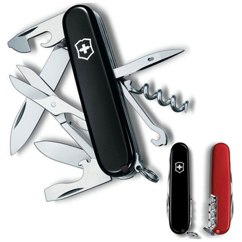 Нож Victorinox Climber Ukraine Чорно-червоний (1.3703.3.1)