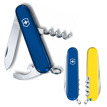 Ніж Victorinox Waiter Ukraine 84 мм Синьо-жовтий (0.3303.2.8)