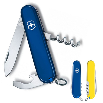 Ніж Victorinox Waiter Ukraine 84 мм Синьо-жовтий (0.3303.2.8)