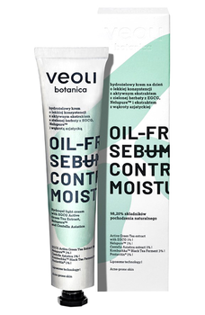 Krem Veoli Botanica Oil-Free Sebum Control Moisturizer hydrożelowy z ekstraktem z zielonej herbaty 50 ml (5904555695030)