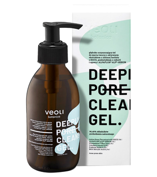 Гель для вмивання обличчя Veoli Botanica Deeply Pore Cleansing Gel глибоке очищення з екстрактом зеленого чаю 200 мл (5904555695016)