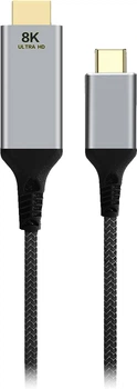 Кабель Cablexpert USB-C на HDMI 8K 60 Гц 2 м (A-CM-HDMIM8K-2M)