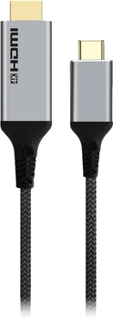 Кабель Cablexpert USB-C на HDMI 4K 60 Гц 1.8 м (A-CM-HDMIM4K-1.8M)