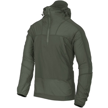 Куртка тактична Helikon-Tex Анорак Вітронепродувний Швидкосохнучий L Олива Windrunner Windshirt WindPack - L Alpha Green (KU-WDR-NL-36-B05-L)