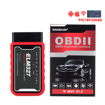 Автосканер адаптер для диагностики авто Wi-Fi ELM327 v1.5 OBD2 PIC18F25K80