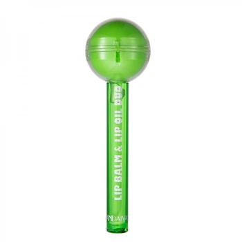 Блиск для губ Handaiyan Lollipop lip balm, зволожуючий прозорий блиск у формі льодяника, зелений