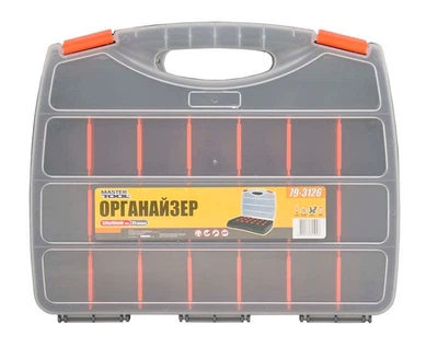 Органайзер MasterTool GM з ручкою 21 секція, 12,5" (320*260*50 мм) (Арт.: 79-3126)