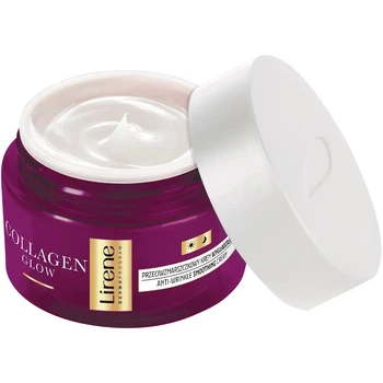 Розгладжуючий крем для обличчя проти зморшок 50+ Lirene Collagen Glow 50 мл
