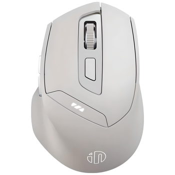 Мышь INPHIC DR6 беспроводная Bluetooth + USB 2.4ГГц и 1600 DPI, бежевый