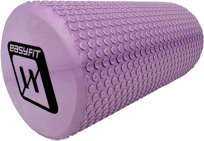 Массажный ролик-валик для МФР и йоги EasyFit Foam Roller 30 см роллер-массажер для спины, ног, рук и шеи EF-2024-V Сиреневый (56001901)